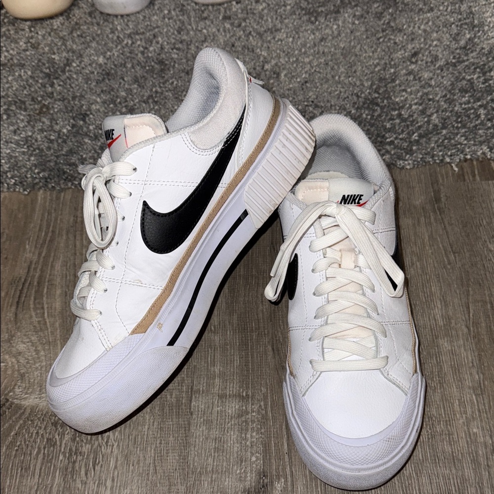 Nike Women’s White Low-Top Platform Blazer Sneakers